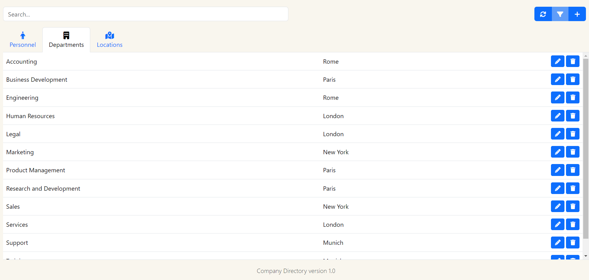 Project 2-Company Directory